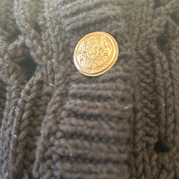 LOFT Open Knit Black Cardigan - Picture 4 of 6